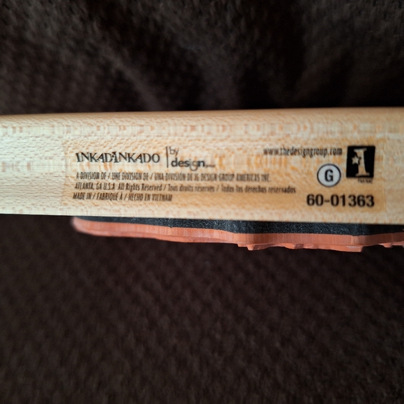 NEW Floral skull stamp by Inkadinkado Wood block - Picture 3 of 3